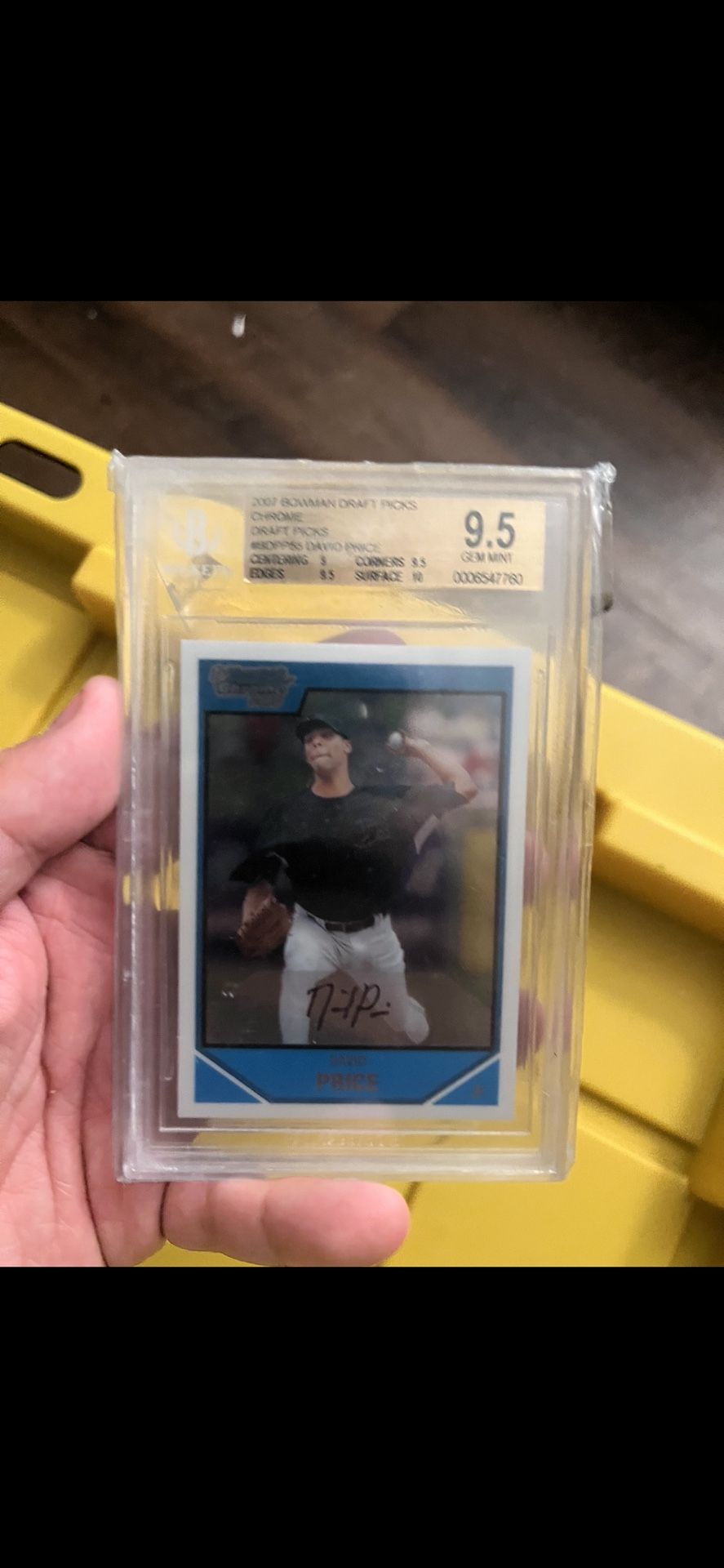 2007 Bowman Draft Picks David Price Beckett Trading Card