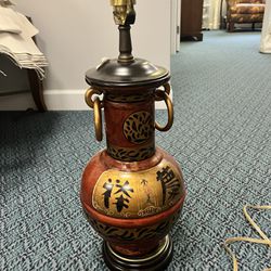 Stunning 16” Antique Asian Gold Lamp Base