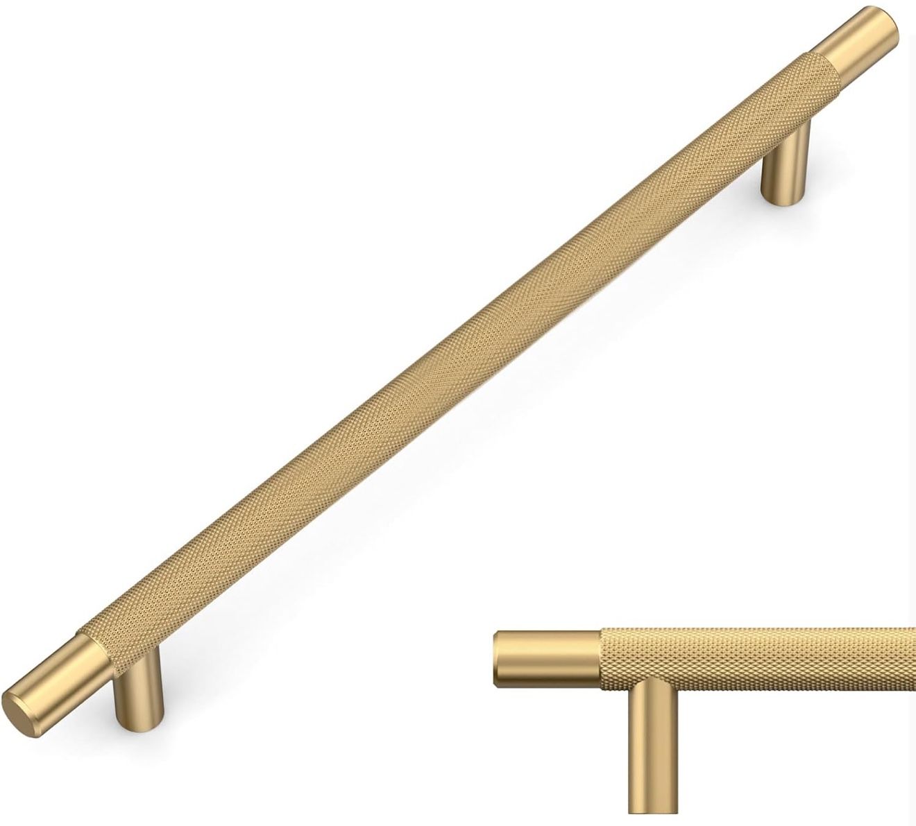 Amerdeco 10 Pack Champagne Bronze Knurled 7 In