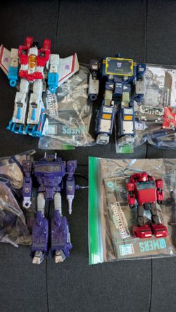 Transformers Bot Lot: Starscream, Soundwave, Shockwave, Cliffjumper