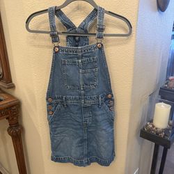 GAPKIDS Girls Kids Denim Overall Dress Size L(10)