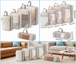 5 pieces space saving organizer bags for travel