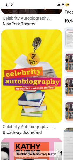 ❗️ celebrity autobiography one ticket