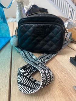Pom Pom black purse