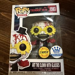 Funko Pop 1593 Art the Clown with Glasses bloody CHASE