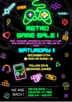 Video Game Sale ~ Today !! 6/27 ~ Retro ~ Classic !