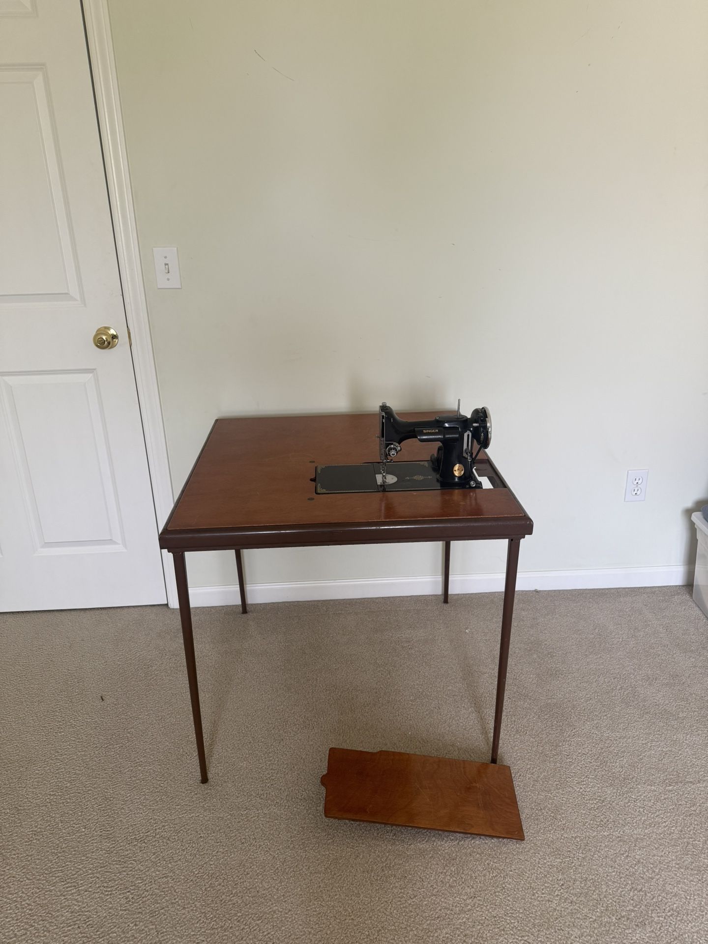 Singer Sowing Machine and Table