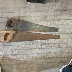 2 Vintage hand saws
