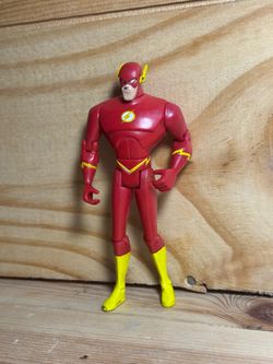 2003 DC Universe Justice League Unlimited THE FLASH 4.5" Action Figure #scrappy