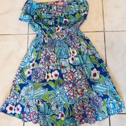 Vintage Lily Pulitzer happy print floral DRESS