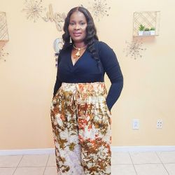 Crepe Adire Pants 