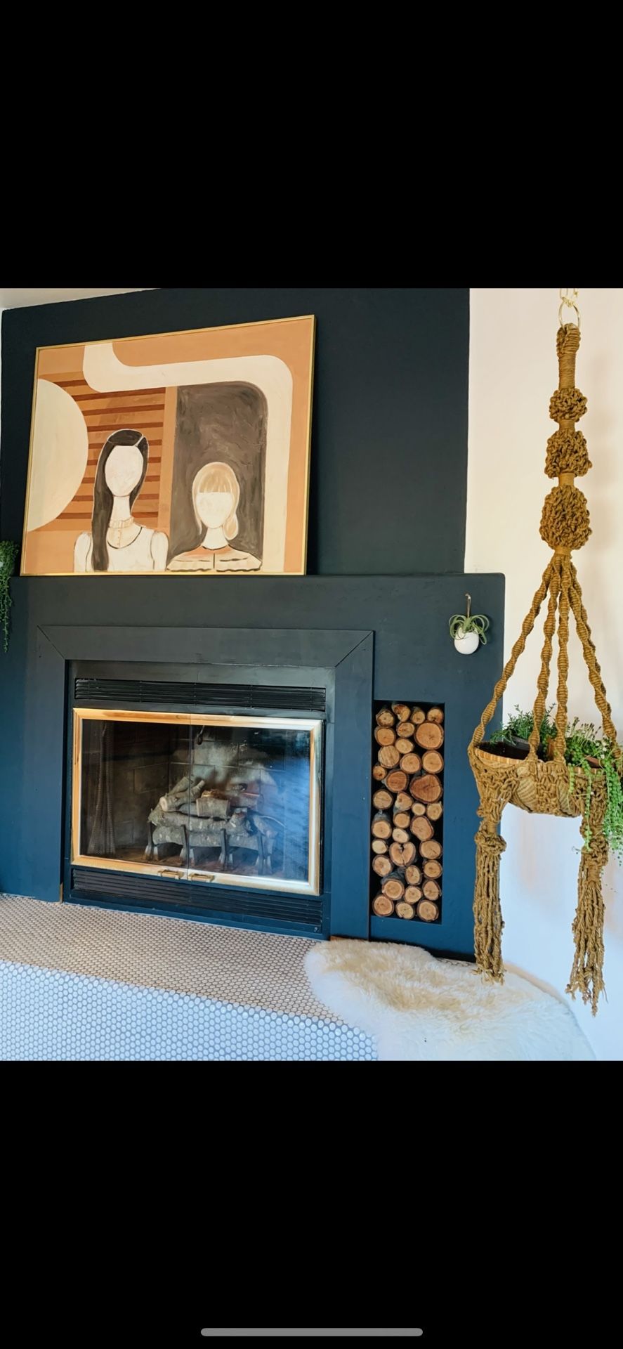 Huge Vintage Macrame Plant Hanger