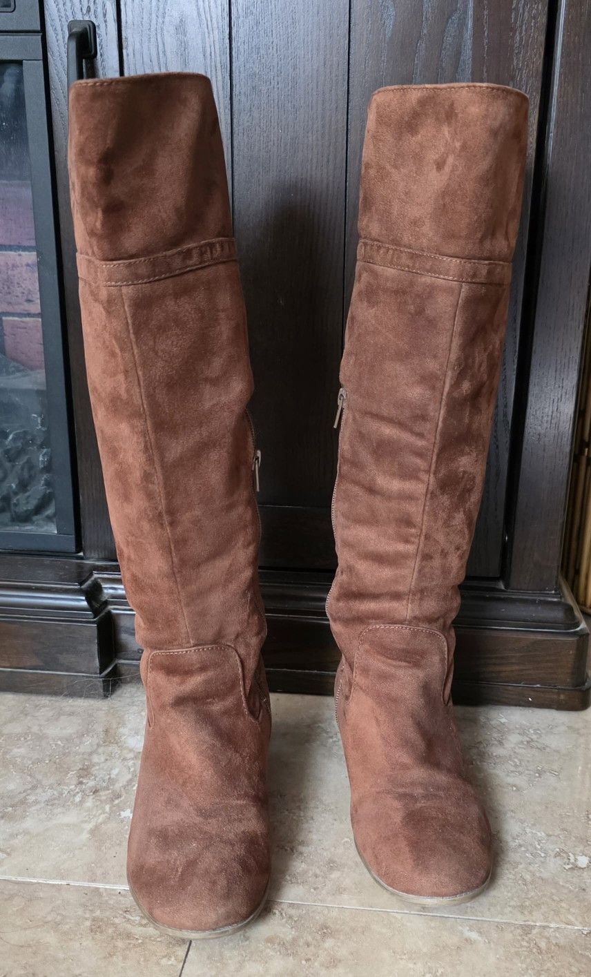 Suede Tall Boot