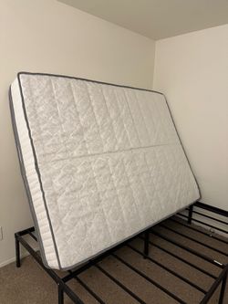 Queen size mattress + bed frame