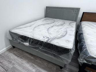 New ⚡️ 14” inch Full size Hybrid Comfort Pocket Coil Edge supports hybrid mattress ⚡️We Finance W/ $0 down ⚡️ Same Day delivery 🚚
