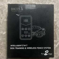 BHCEY Wireless Fence Intelligent 2 In 1 Dog Training & Fence System