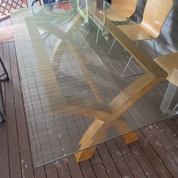 Beveled Glass Table 