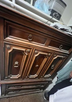 Vintage Thomasville 1970s Mediterranean Highboy Gentleman’s Chest – Original