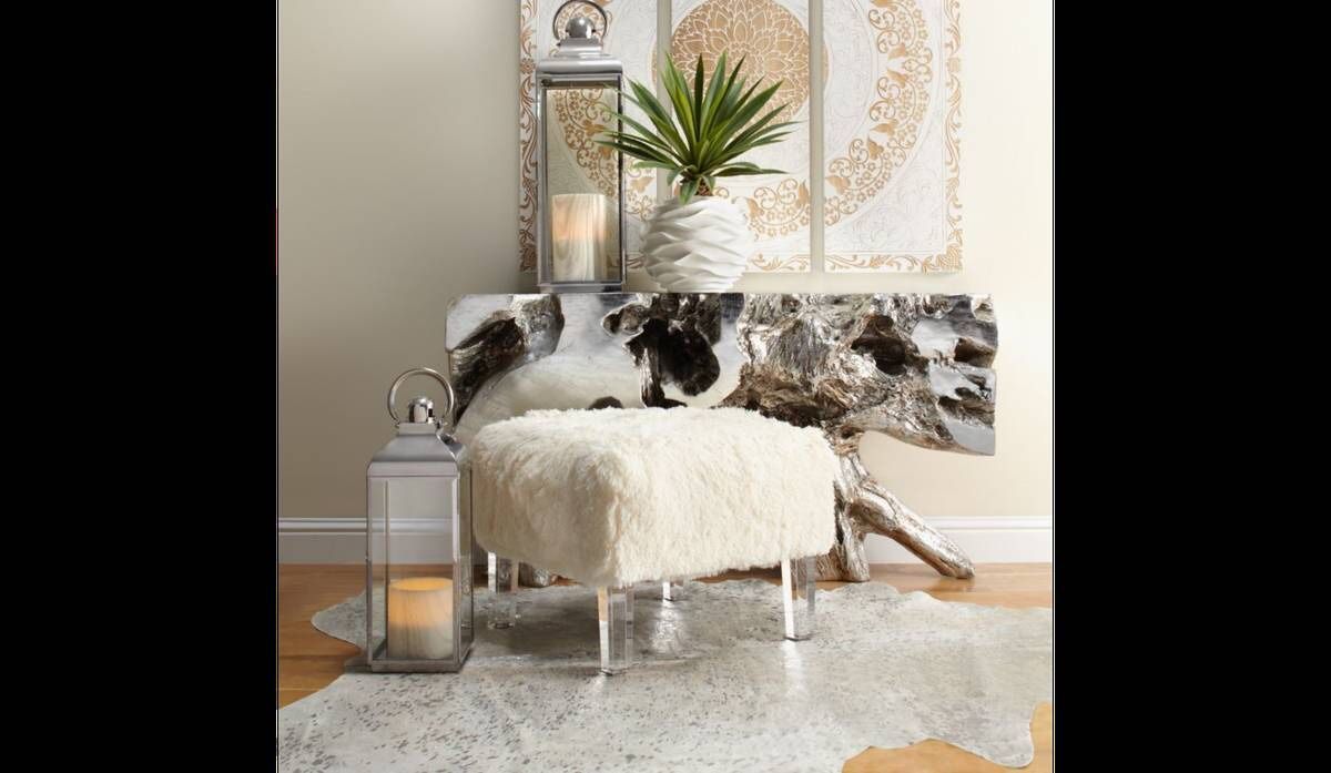 Z Gallerie silver sequoia console table for Sale in West Hollywood, CA