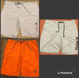 Hurley men’s Board Shorts size 36 $15each