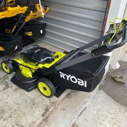 Ryobi 80v hp 30 in lawn mower with battery and charger