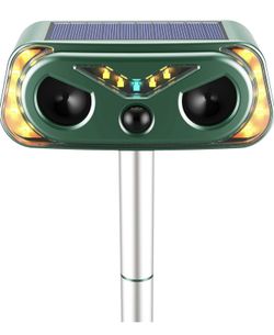 Brand New Solar Ultrasonic Animal Repellent Outdoor
