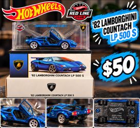 Hot Wheels Red Line Club '82 Lamborghini Countach LP 500 S Blue