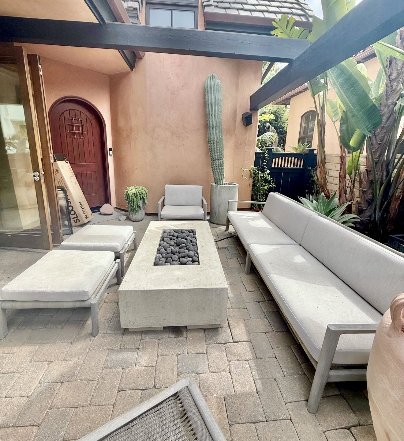 Restoration Hardware $15k Mesa Teak Outdoor Set