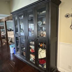 Custom Ethan Allen Curio cabinet  