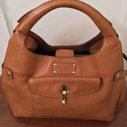 Kate Spade New York Beige Italian leather handbag.