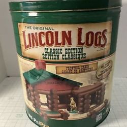 Original Lincoln Logs classic edition 86 piece Frontier Cabin AND Shady Pines !