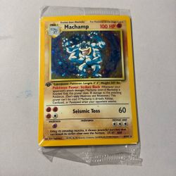 Sealed 1st Edition Machamp Holo