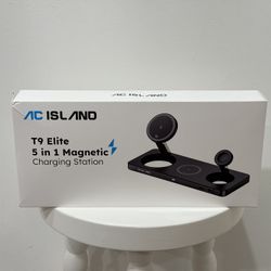 5-in-1 Qi2.2 Wireless Charger for MagSafe, 25W Foldable Magnetic Stand, Travel Charging Station