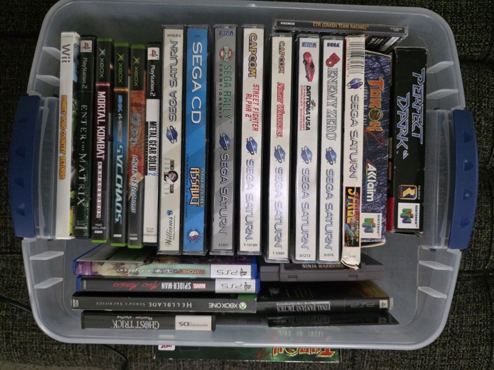 Games On Sega Saturn, Sega CD, Nintendo 64 ,ps1, Ps2, Ps5