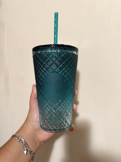 Starbucks Cup - Teal Jeweled Green Blue Ombre Cold Cup Tumbler