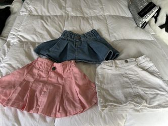 Girls Denim Skirts. Sizes 3 4 & 5