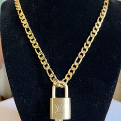 Louis Vuitton Lock And Key Necklace