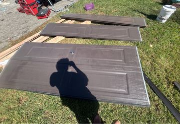 Garage Door Panels – Dark Brown, Set of 3