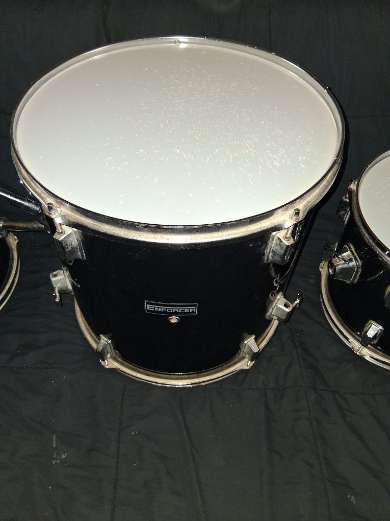 Premier Black 16" x 16" Olympic Floor Tom