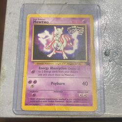 Pokémon Mewtwo First Movie Promo Card 