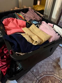 Container full of clothes