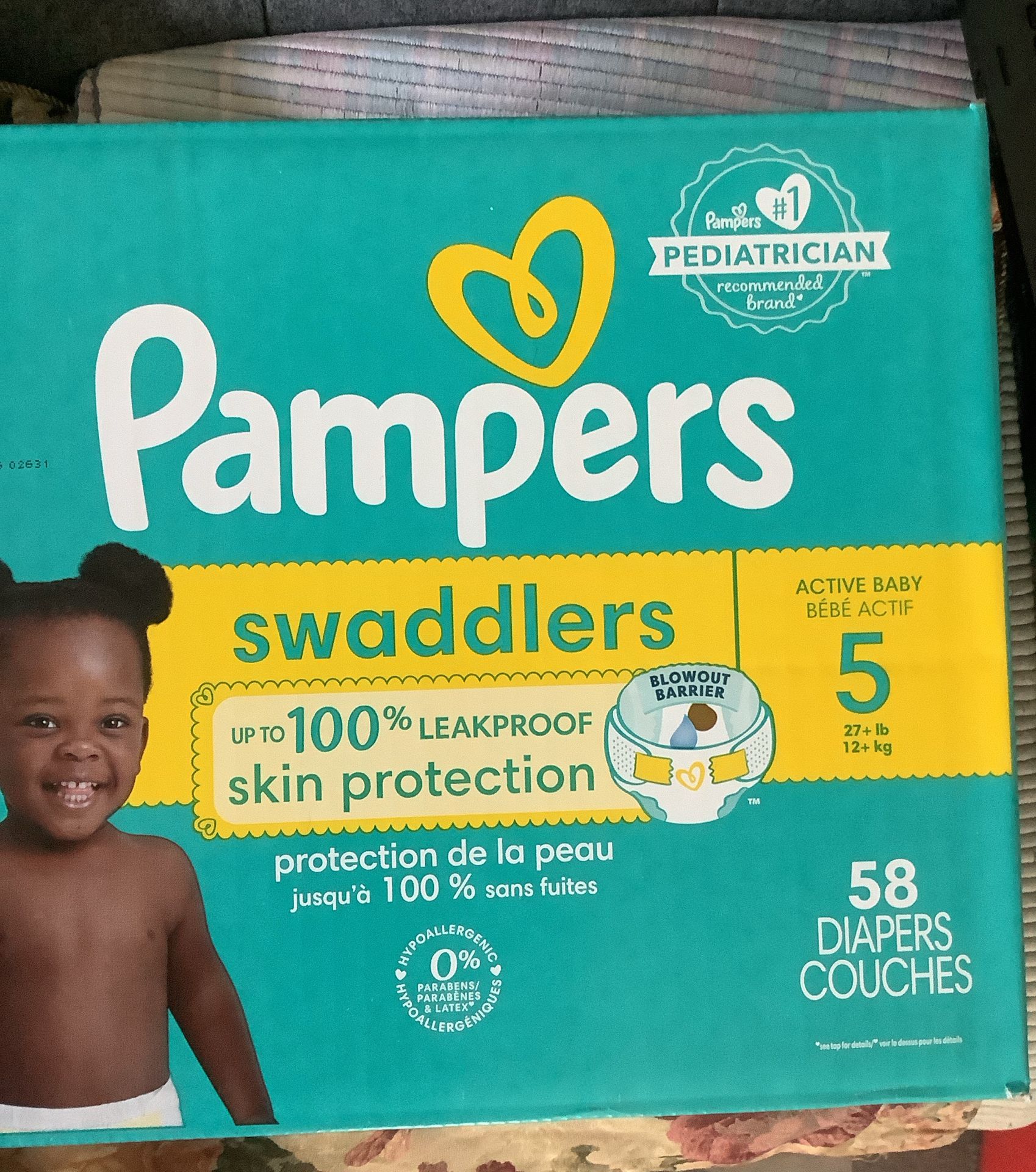 Pampers Swaddlers Size 5 $23 