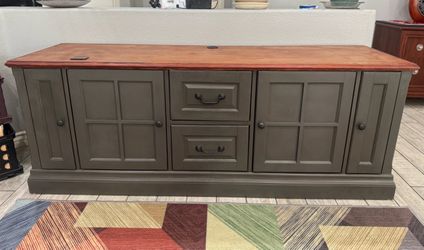 Aspenhome “Cambridge” Solid Wood Media Console Sideboard - Custom Finish & USB-C