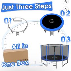 Trampoline With Enclosure Net .8 Ft 