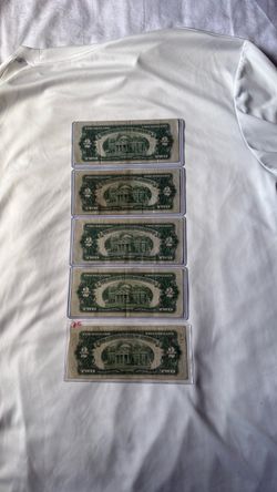 1928 bundles $2 bills red seal $150