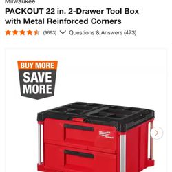 PACKOUT 22 in. 2-Drawer Tool Box with Metal Reinforced Corners