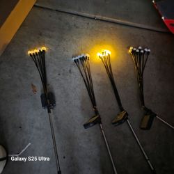 Outdoor solar garden lights
