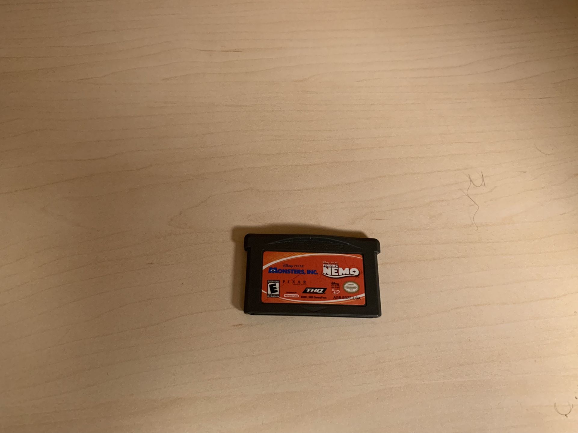 Monsters Inc Finding Nemo (Nintendo Gameboy Boy Advance GBA)