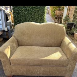 Sofa, Couch, Bed Color tan $ 250 Or Best Offer