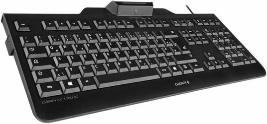 NEW Cherry KC 1000 SC Smartcard Wired USB Keyboard PC Mac Apple Microsoft Laptop Desktop Windows hp